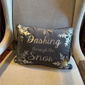 ❄️’Dashing through the Snow’ Holiday Pillow❄️